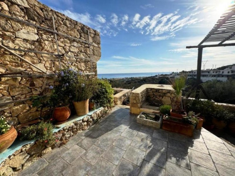 Koutsounari Südostkreta, Koutsounari: Haus mit wunderschönem Meerblick zu verkaufen Haus kaufen